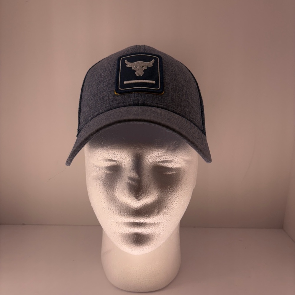 Under Armour Project Rock Brahma Bull SnapBack Blue Mesh Classic Fit Hat